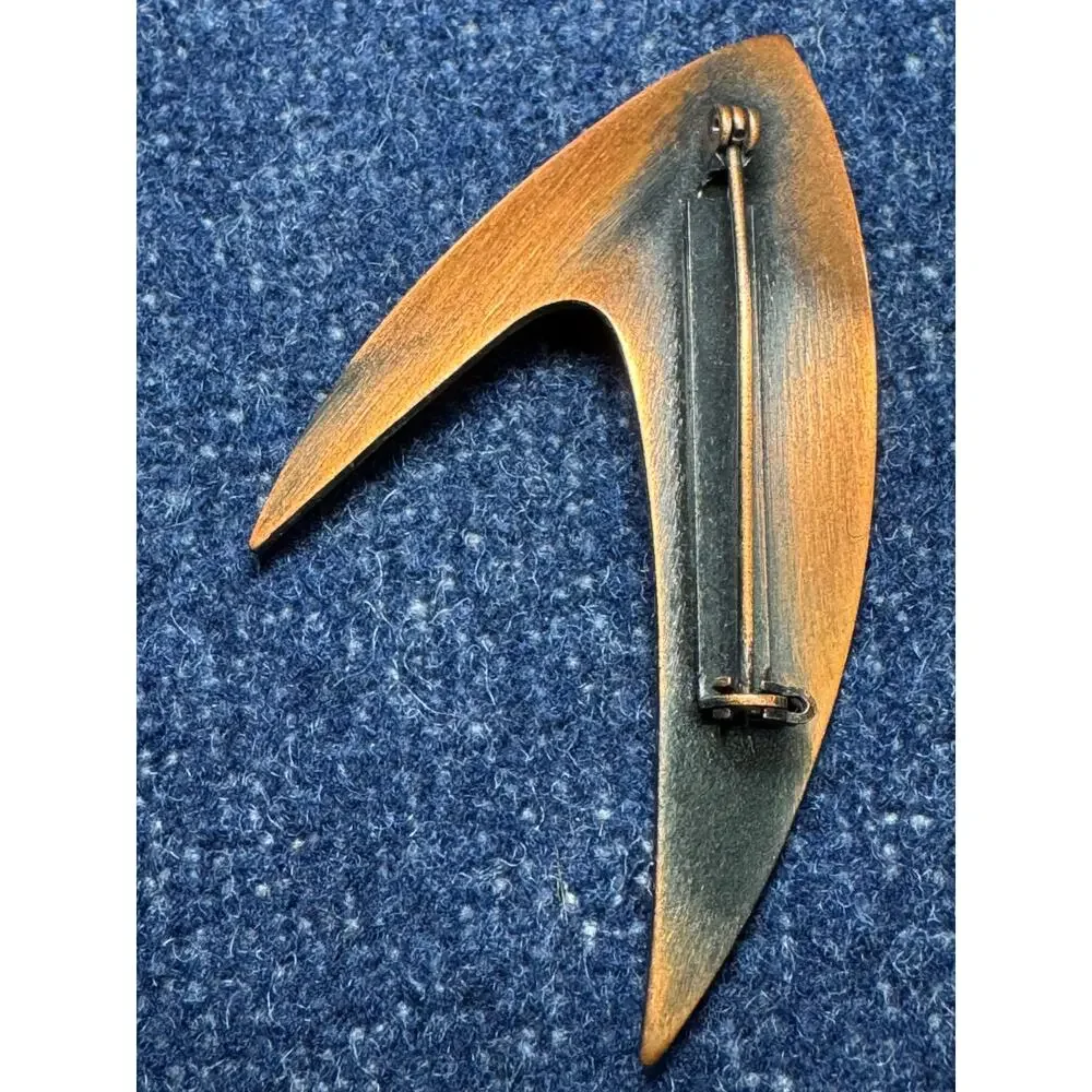 Abstract Brass Brooch